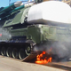 Illustration for article titled SA-11 Buk Missile System Catches Fire During Victory Day Parade